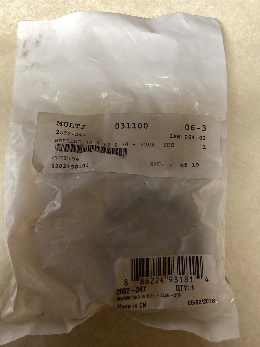 Bearing 30 X 62 X 20 - 2206 -2 Part Number - 2602-247 For Arctic 