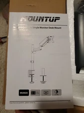 Mountup Single Monitor Model MU0025 Black Desk Monitor Mount 