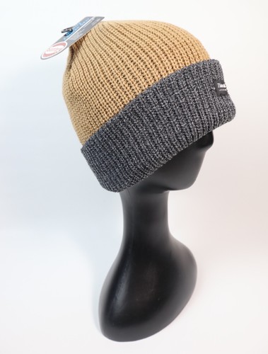 Thinsulate Knitted Thermal Beanie in Black, Brown, Grey, Mustard, Navy, Red - Picture 17 of 19