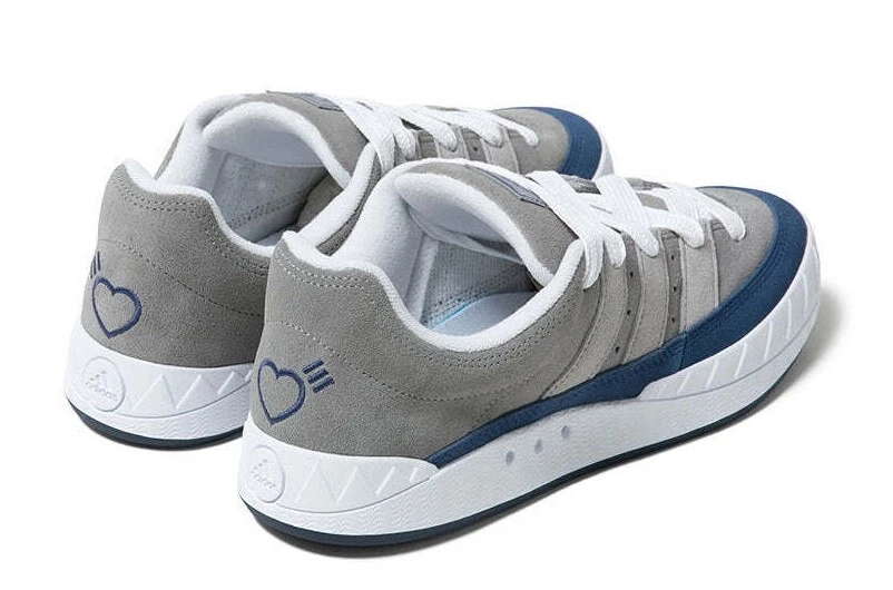 adidas Adimatic Human Made Japan Low Top Skateboard Sneakers Grey Shoes Men Size