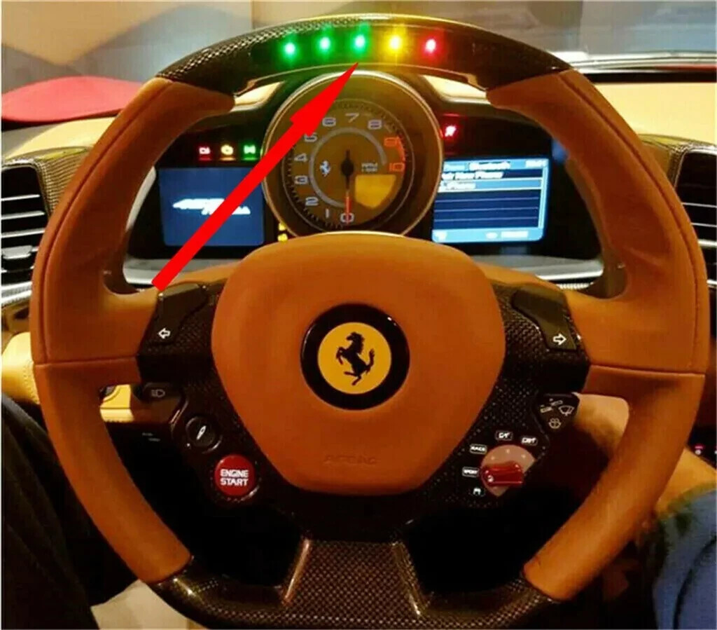 Ferrari 458,599,430,488 California T Steering Wheel Colorful Led Unit "GGGYR"