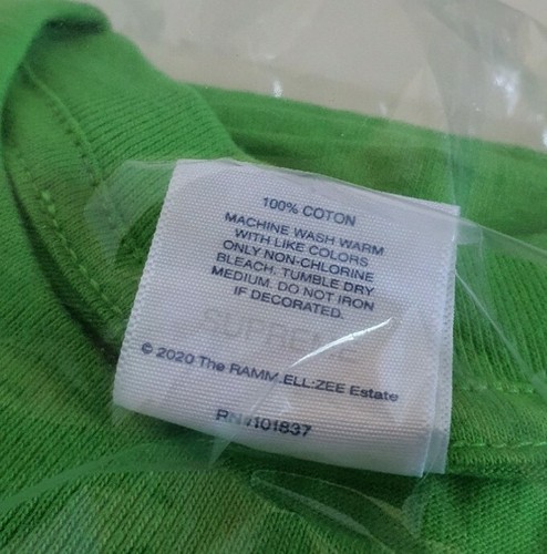T-Shirt Verde SS20 Supreme X Rammellzee Taglia L Nuova E Non Aperta - Foto 8 di 8