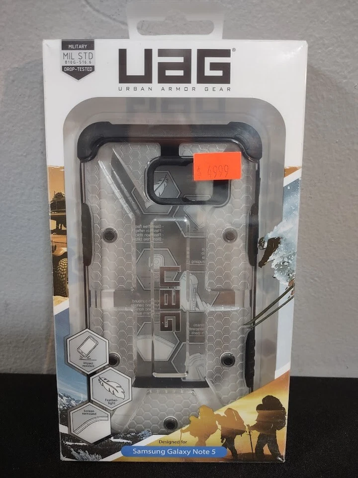 UAG 三星 Galaxy Note5 Note 5 等离子冰透明手机外壳 保护套 保护膜 — 第 3/4 张图片