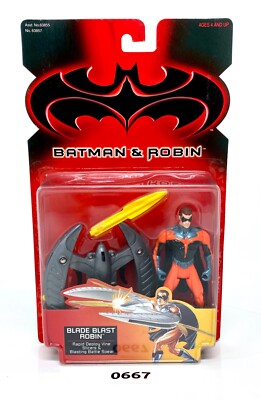 Vintage Batman And Robin The Movie BLADE BLAST ROBIN Kenner 1997