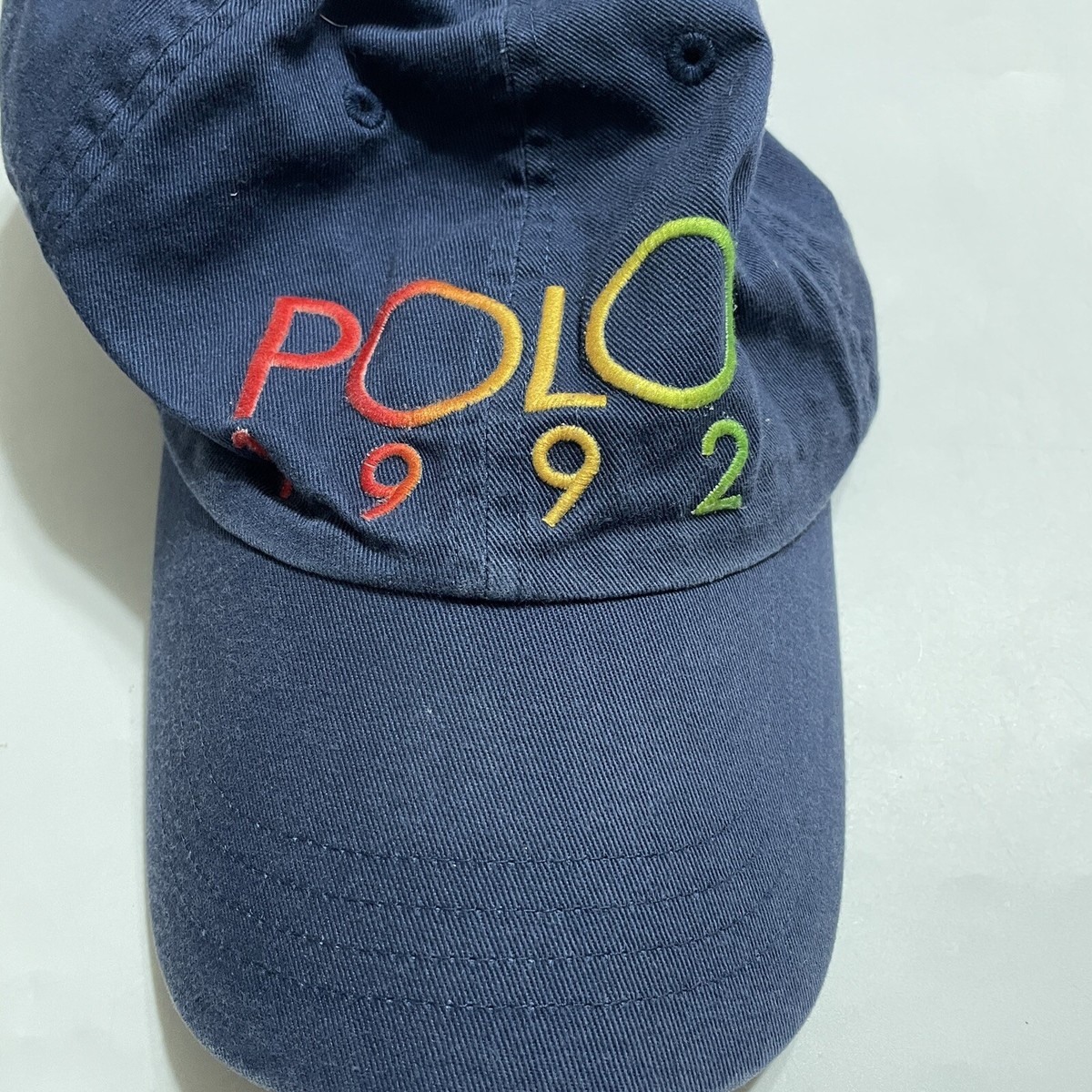 POLO ラルフローレン　キャップ　1992 米国購入　新品 POLO ラルフローレン 1992 キャップ ブルー 米国購入 新品
