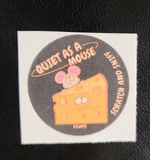 scratch and sniff stickers NEW Wacky Whiffer Cheese scent 