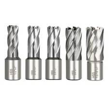 Annular Cutter Set 1/2'' 1-1/16'' HSS Magnetic Drill Press 1” 2'' Mag Drill Bits