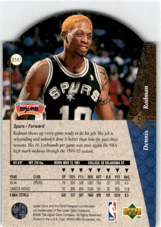 1994 SP #147 Dennis Rodman San Antonio Spurs | eBay