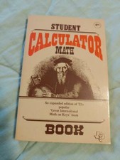 Student Calculator Math Book by Texas Instruments 1976 Paperback Book-Very Good