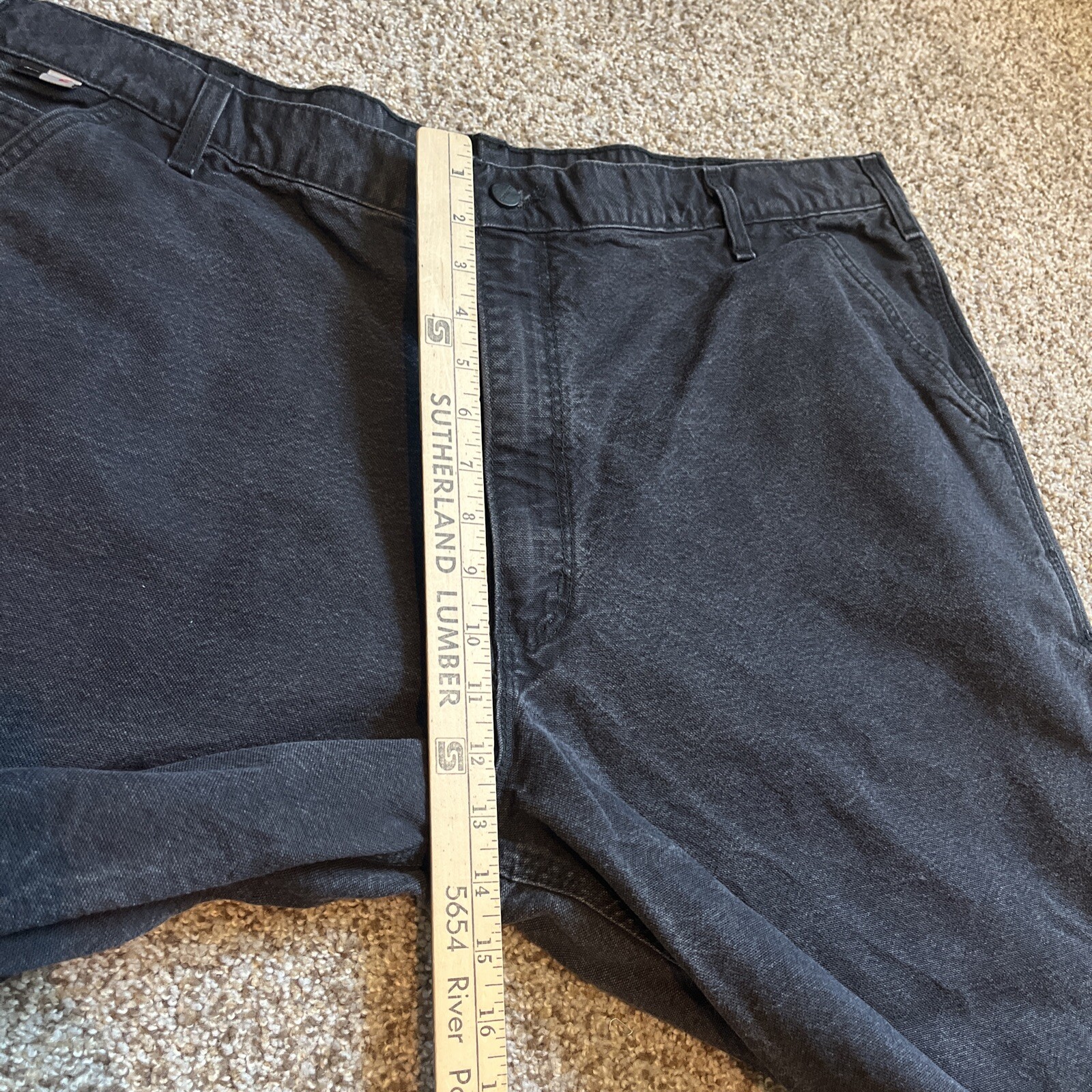 Carhartt Pants Mens 42x36 (41x31.5) Black CAT Flame Resistant Jeans 100791-001 - View 8