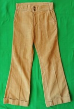 Levis Vintage Corduroy Pants 1960's 70's Tan Levi Strauss Slim Bellbottoms