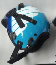 TOP GUN MAVERICK HGU-55 "BLUE OMAHA"FIGHTER PILOT HELMET+ Pin