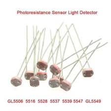 LDR Photoresistance GL5506/5516/5528/5537/5539/5547/GL5549 Sensor Light Detector