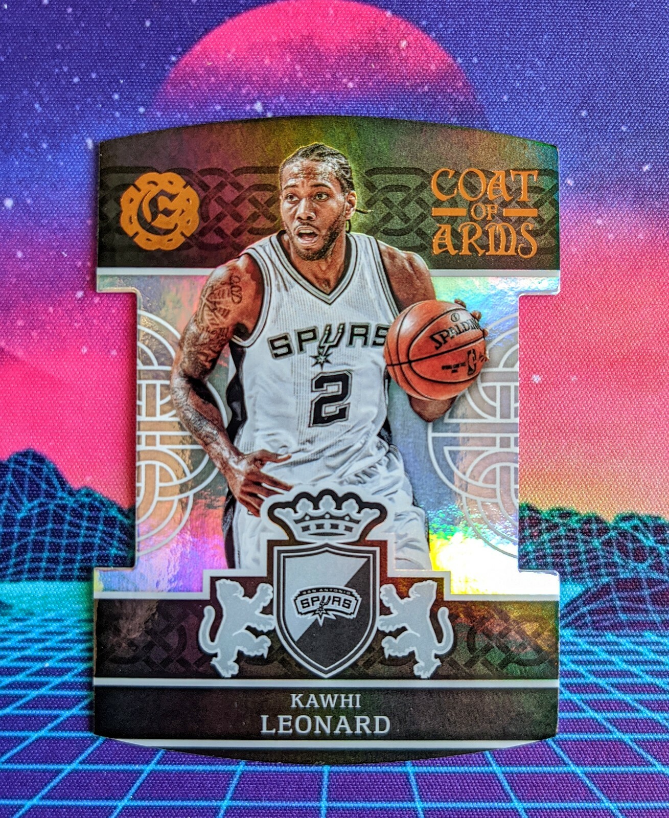 2016-17 Panini Excalibur Coat of Arms #17 Kawhi Leonard San Antonio Spurs