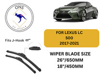 WIPER BLADES FOR LEXUS LC 500 2017-2021 (100R) COUPE