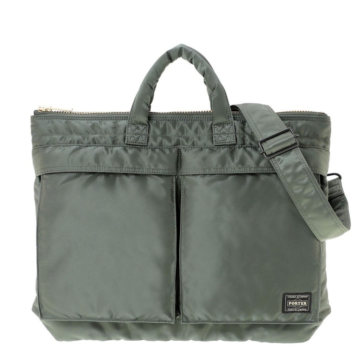 PORTER TANKER HELMET BAG Total 3 Types Color Sage Green