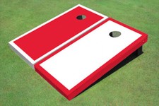 White And Red Alternating Border Set