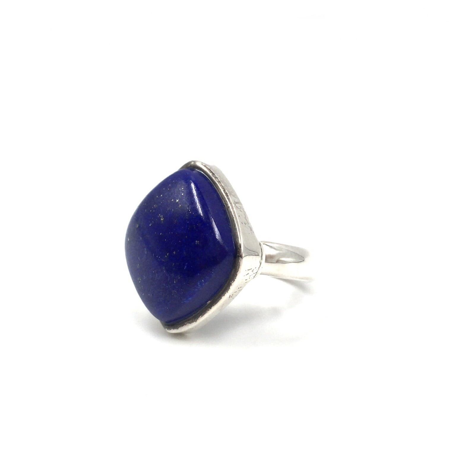 925 Silver Ring Lapis Lazuli Solid Blue Modern Je… - image 4