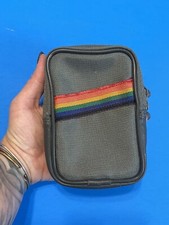 Vintage Camera Case For Belt With Rainbow Detailing