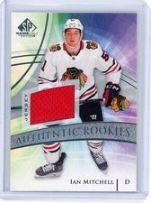 2021 UD SP Game Used Ian Mitchell Authentic Rookie Jersey Relic