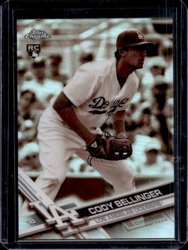 2017 Topps Chrome Cody Bellinger RC Sepia Refractor Rookie #79 Dodgers