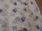 VTG HANDMADE PATCHWORK QUILT MOHAWK TRAIL DESIGN 80" x 77" SCALLOPED EDGE READ — photo 9