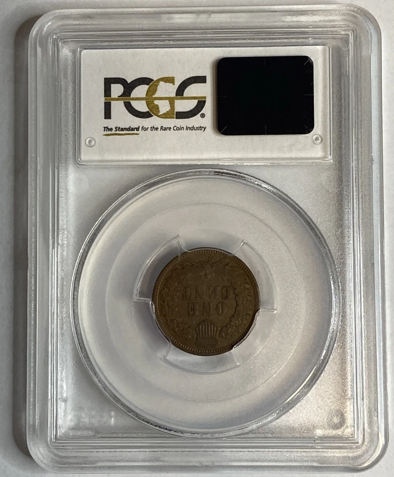 1871 - Indian Head Cent - PCGS VF30 - Exact Coin Imaged Key Date! - Image 4 of 4