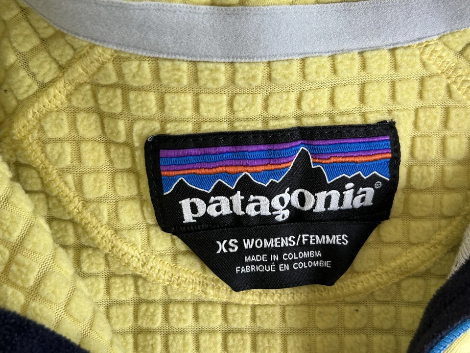Sudadera Patagonia Mujer XS 1/4 Cremallera R1 Pullover Rejilla Polar Ligera Senderismo Foto 4 de 4