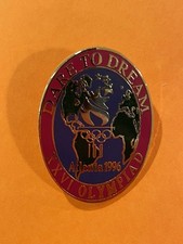 Olympics 1996 Atlanta Lapel Pin Dare to Dream XXVI Olympiad Vintage B