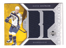 2005-06 Upper Deck BIG PLAYMAKERS GAME USED JERSEY #B-DL DAVID LEGWAND 10/50