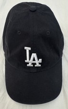 Los Angeles Dodgers 47 Brand Strapback Adjustable Hat Cap MLB Black White LA