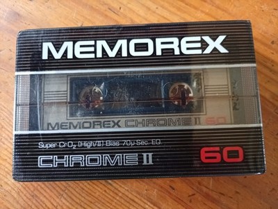 MEMOREX CHROME II 60 TAPE MC NEU/OVP SEALED