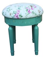 Designer Sitz Polster Bank Polster Sitz Hocker Bank Textil Holz Stil Landhaus