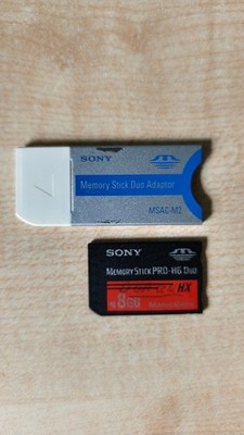 Sony Memory Stick PRO-HG Duo HX  Speicherkarte 8GB und Adaptor