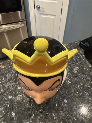 NEW! Disney Villains Evil Queen Sculpted Ceramic Cookie Jar | eBay