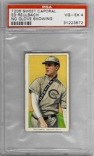 1909-11 T206 Sweet Caporal, 350, 24 - Ed REULBACH (No Glove) - PSA 4+++ Cubs