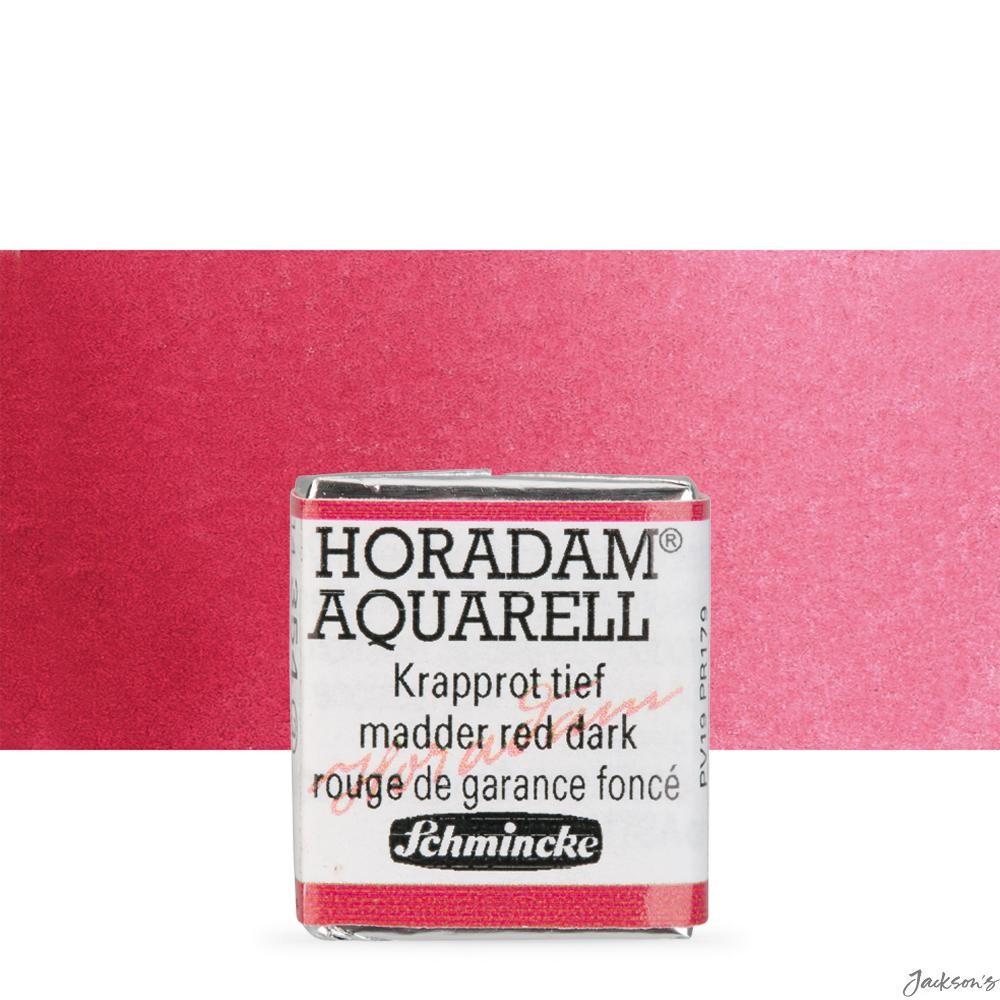 Schmincke Horadam Watercolour Paint Half Pan Quinacridone Perylene Madder Red...