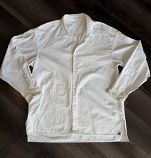 Camicia uomo Visvim bianca con bottoni prodotta in Giappone