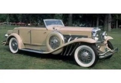 MATRIX 1/18 Duesenberg J Riviera Phaeton Mini Car Cream Finish, Resin, Used
