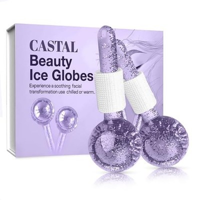 Ice Globes for Face 2Pcs   Freezer Safe Ice Globes for Facials, Skin Tight