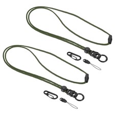 2pcs, 20" Neck Lanyard Breakaway Badge Lanyard Green