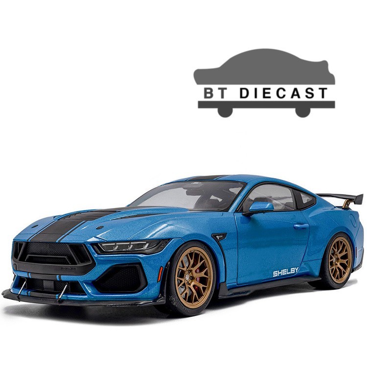 Solido 2024 Ford Shelby Mustang Super Snake 1/18 Grabber Blue / Stripes S1813802