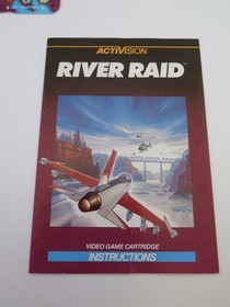 River Raid Intellivision Complete in Box CIB w/ Manual Overlays Tested & Working