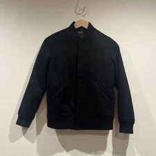 A.P.C. Woman Black Stadium Coat Xs Limited Edition Style Refined Minimalism Time