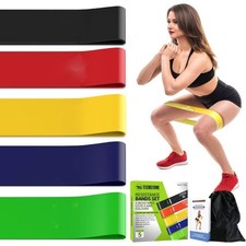 RESISTANCE BANDS SET LOOP Exercise Yoga Elastic Fitness Gym Workout Training