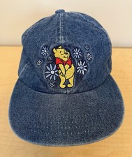 Vintage Disney Winnie the Pooh Embroidered Denim Hat Baseball Cap