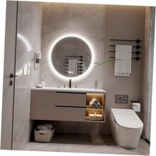28inches Round LED Mirror,samrt Mirror Bathroom,Anti- Fog,3 28"L x 28"W Model 1
