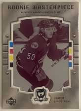 2005-06 The Cup 1/1 Rookie Masterpiece Printing Plate Joakim Lindstrom RC