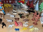 COWBOYS & INDIANS - Vintage Plastic Figures - Lot - Tim Mee - RARE!!!  100+ Pcs — photo 6