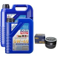 MotoröL Set High Tech 5W-40 Liqui Moly 6 Liter + ÖLfilter FüR Opel Omega A 3.0